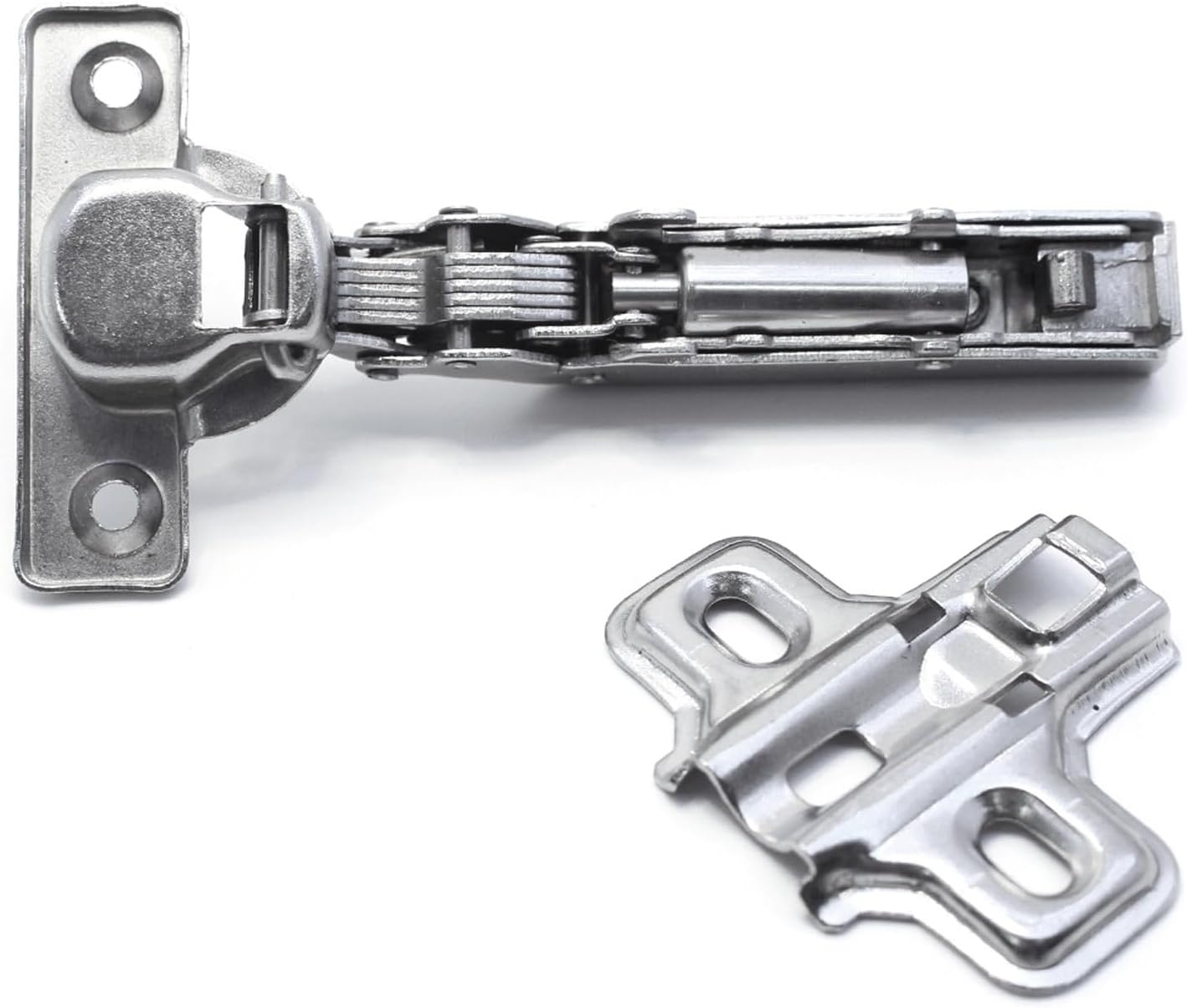 Soft Close Hinge, Cabinet Door Hinges with Gas Lift, 105&deg; Opening Angle, Pot Hinge Diameter 35 Mm,Concealed Kitchen Cabinet Hinges with Screws (2 Pieces) image number 1