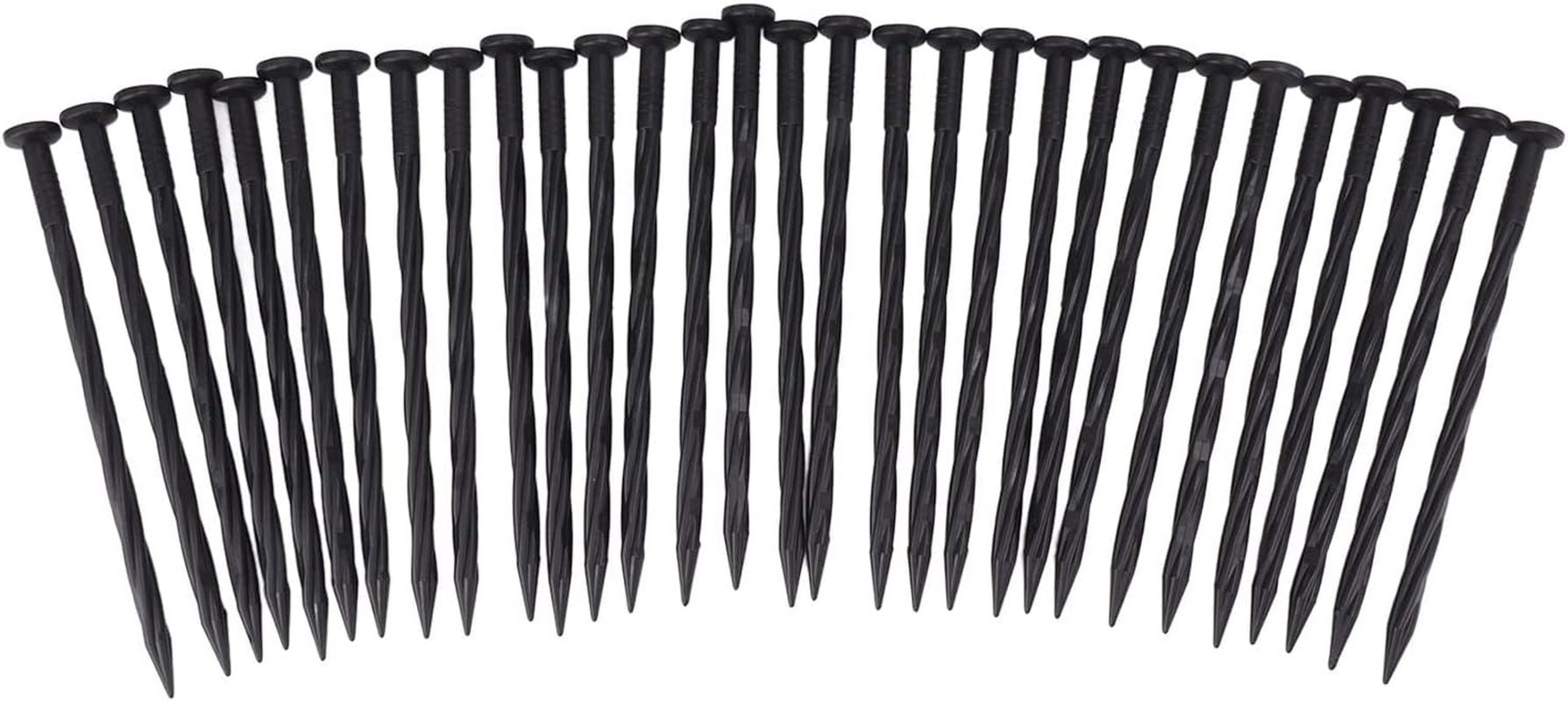 Tall Wall Landscape Edging, Lawn Edging Kit for Landscaping Flower Gardens, with 15 Spikes, Suitable for All Soil Types, Villa, Lawn, Vegetable Garden (Black) - Coffee image number 4