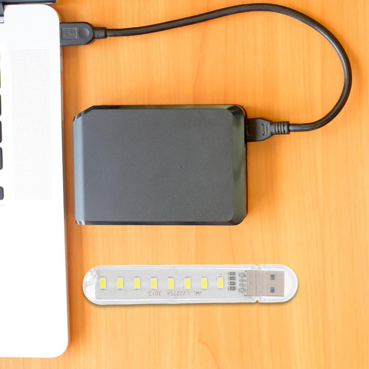 HOMSFOU USB Night Light Set of 4: Mini LED Reading Lamp, USB Lamps, Notebook Reading Lamp, Portable Night Light for Laptop Keyboard Power Bank image number 1