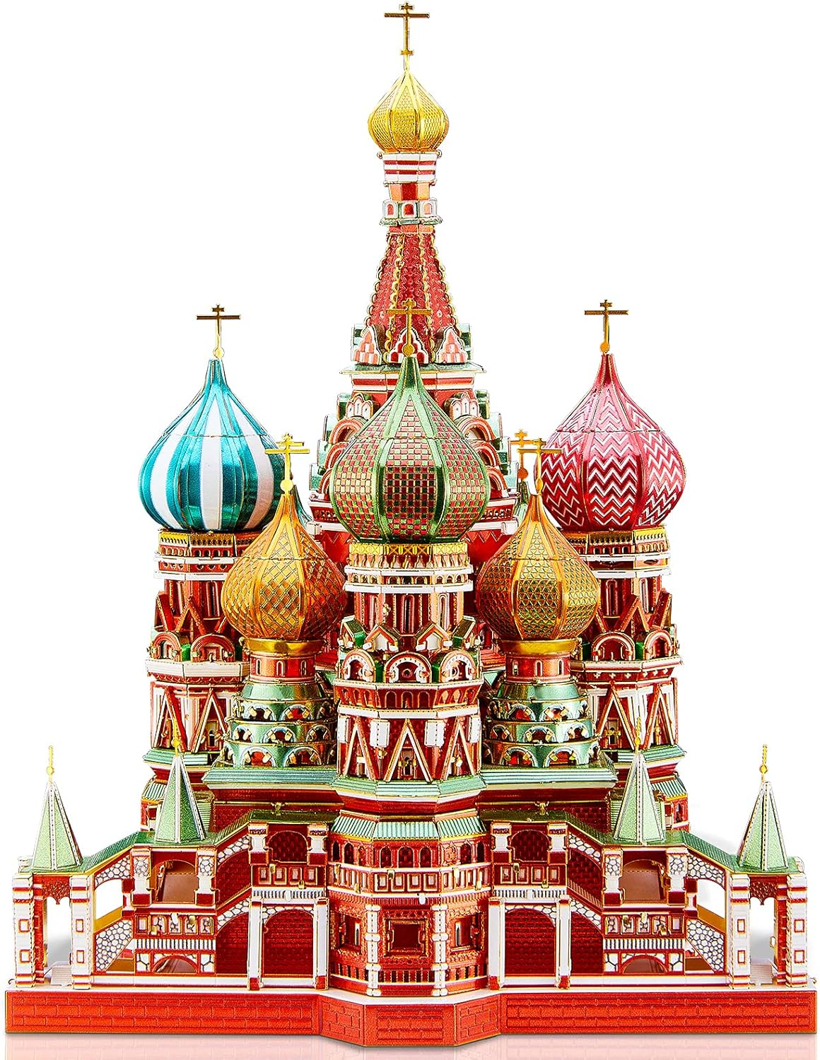Piececool 3D Metal Puzzle Model Kits Saint Basil&rsquo;S Cathedral Metal Building Kit for Adults, Brain Teaser DIY Metal Model Kits for Teens Man Woman Family-711 Pcs image number 1