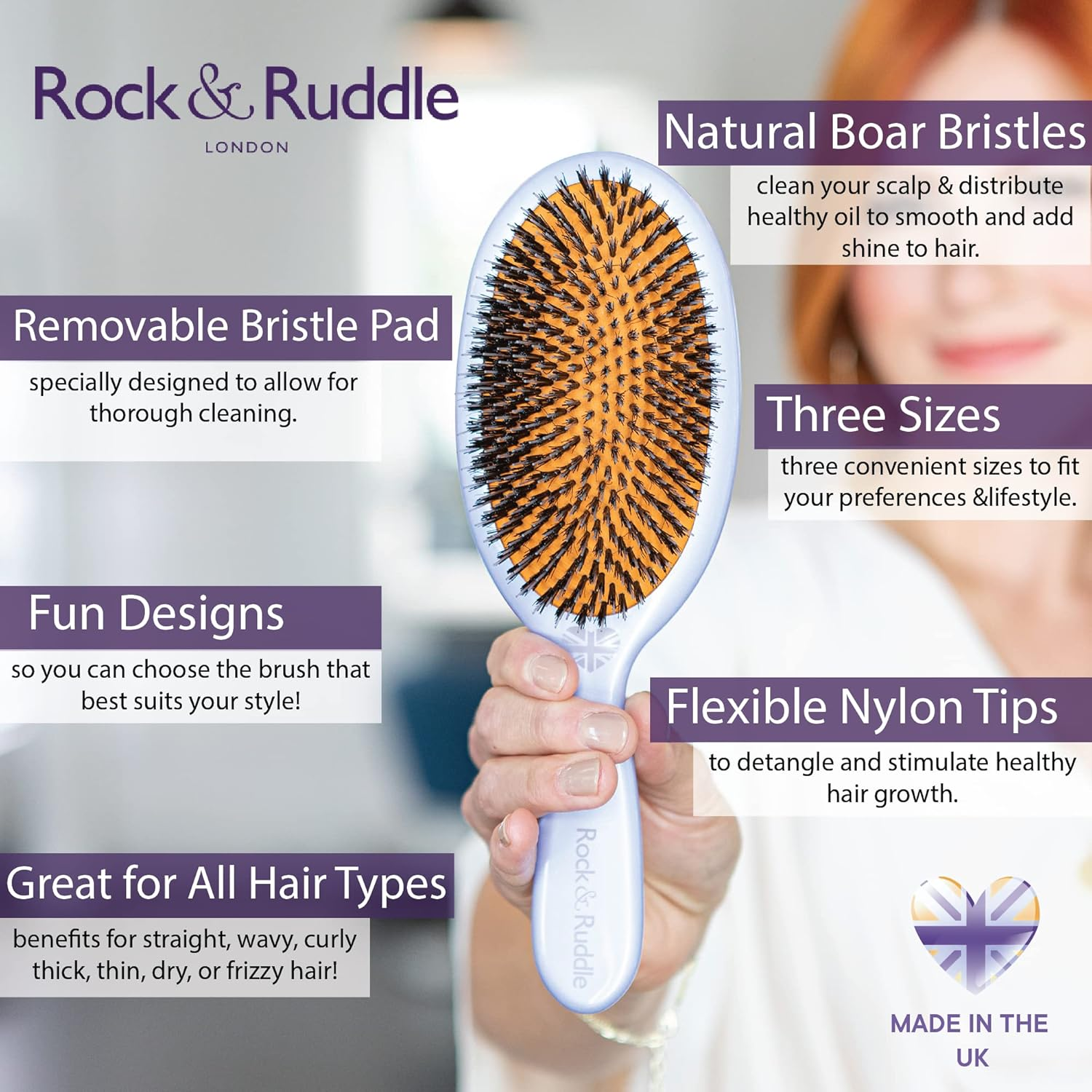 Rock & Rudle Hair Brush S Ladybirds image number 5