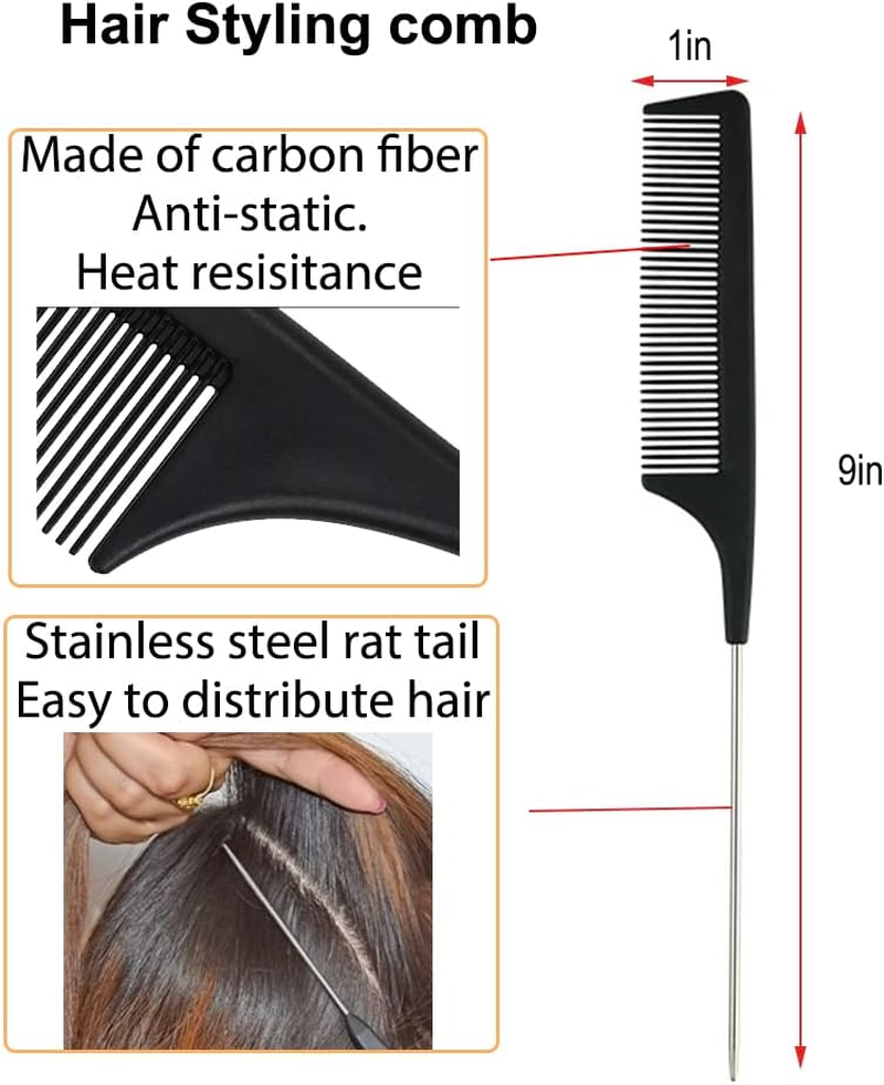 Clamp Hair Brush Straightener Detangler Comb Nylon Bristle Double Sided Straightening Air Vented Flat for Wet,Dry,Fine,Thick Natural Hair (White) image number 4