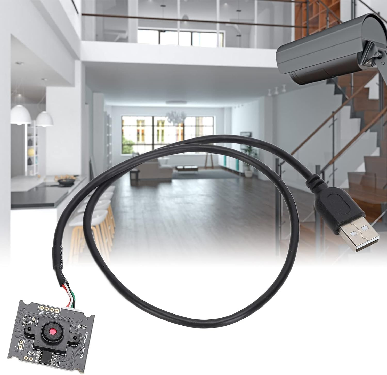 USB2.0 Webcam Board, Manual 3 MP Camera Module Clear Image OV3660 Photosensitive Chip for QR Codes Gates for Face Recognition image number 3