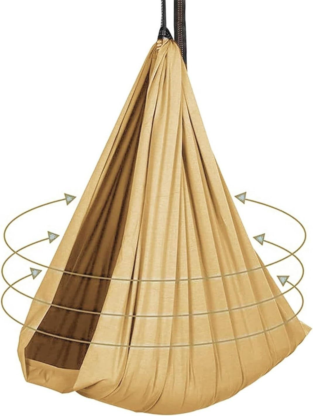 Sensory Swing for Kids with Special Needs Indoor Therapy Swing Breathable Hammock (Hardware Included) for Autism ADHD (Color : Purple, Size : 150X280Cm/59X110In)