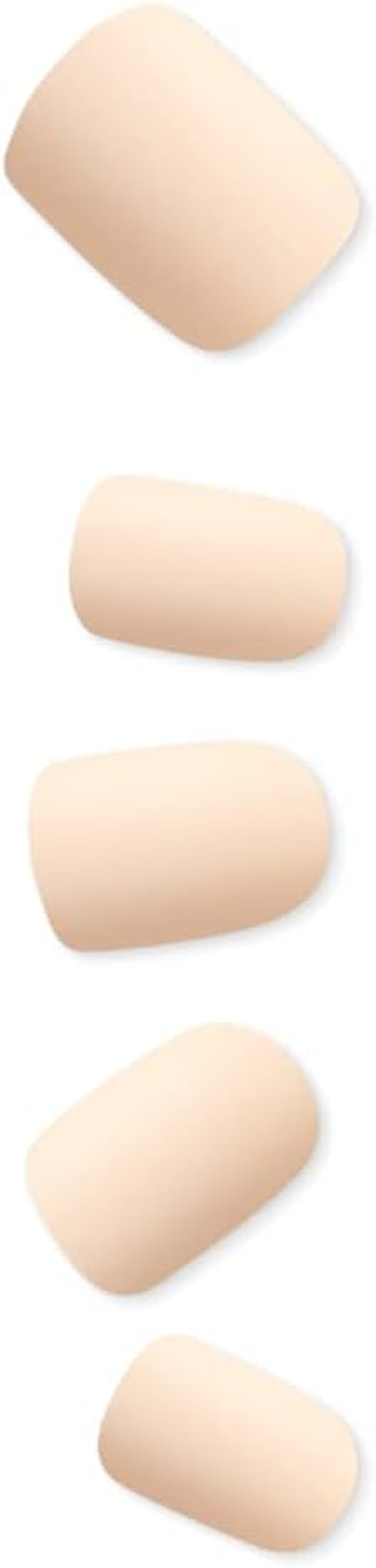 Impress KISS Color Press-On Manicure Fake Nails, Perfect Timing - Short Length, Matte, Polish-Free Solid Color Mani, Includes Prep Pad, Mini File, Manicure Stick, and 30 Fake Nails image number 3