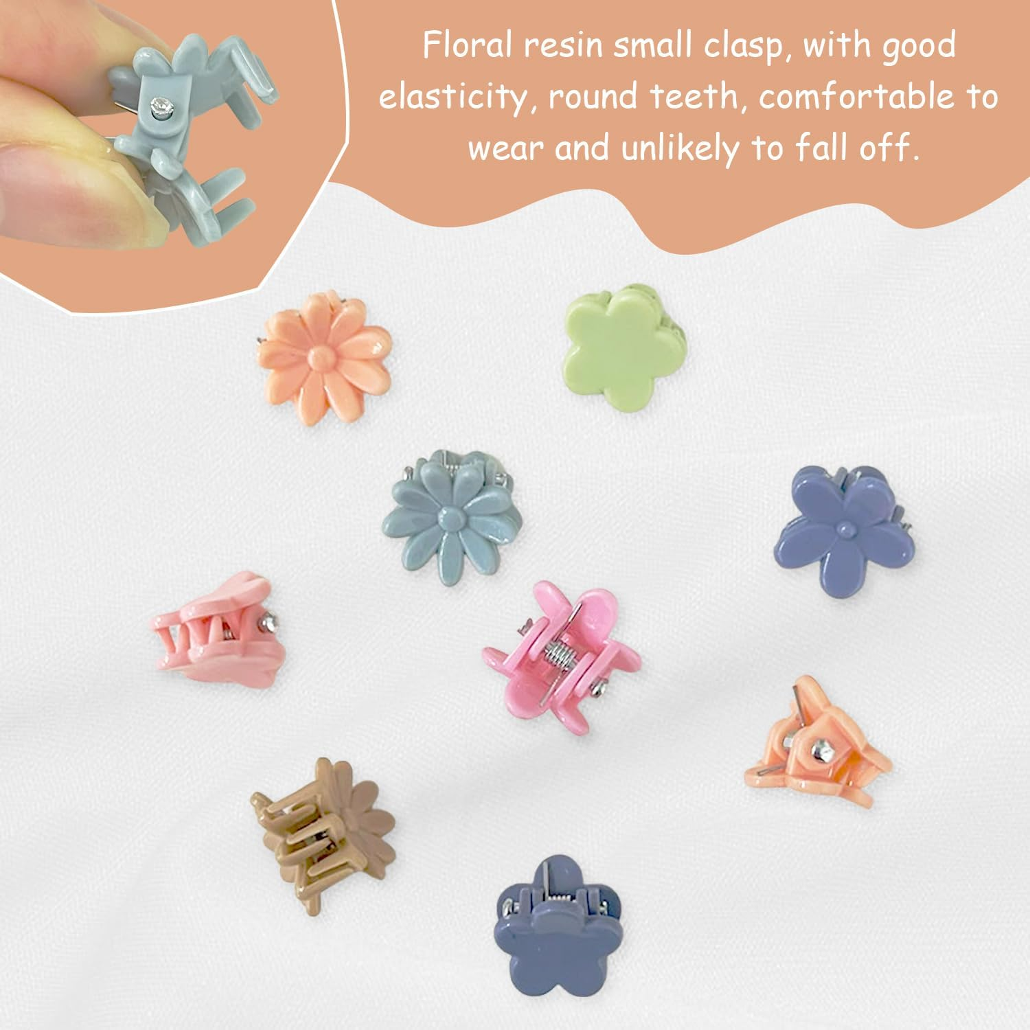 150 Coloured Plastic Hair Pins, Knitting Supplies for Children, Cute and Compact Hair Pins and Decorations for Girls' Hairstyle image number 3