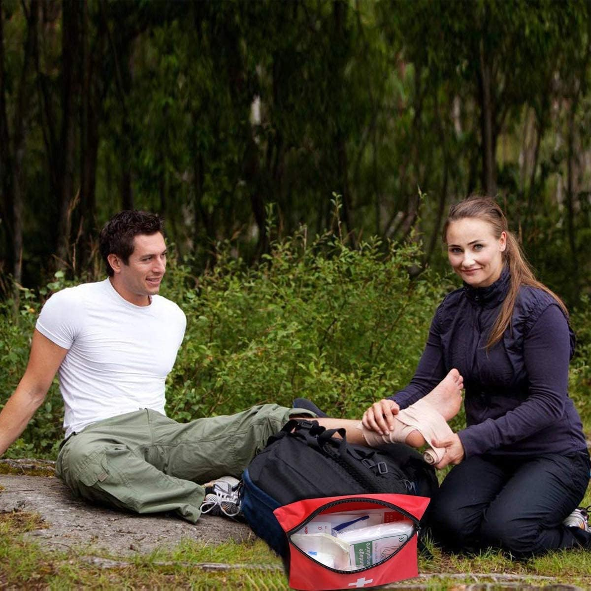 6 Pack Mini First Aid Kit Empty Pouch, Travel Empty First Aid Kit Pouch Bag for Emergency at Home, Office, Car, Outdoors, Boat, Camping, Hiking(Bag Only) image number 3