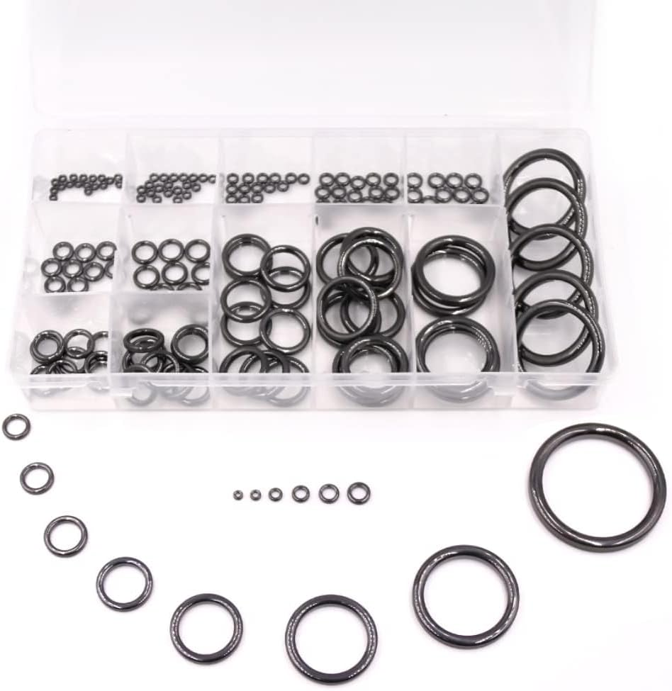 9KM DWLIFE Fishing Rod Repair Ceramic Guide Ring Replacement Kit 14 Sizes 0.13In to 1.86In