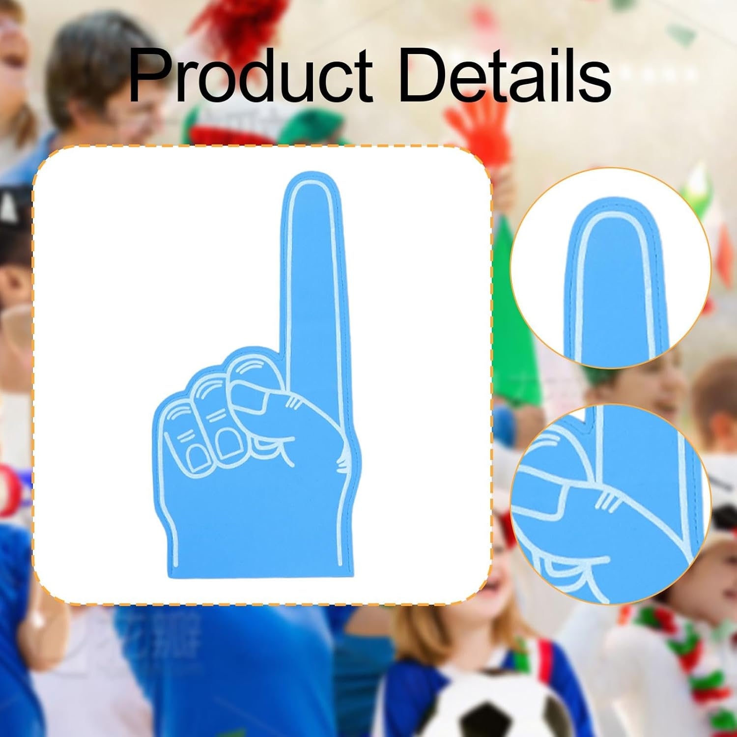 Ｓｉｍｈｏａ Large Foam Finger Accessory for Sports Events and Celebrations image number 3