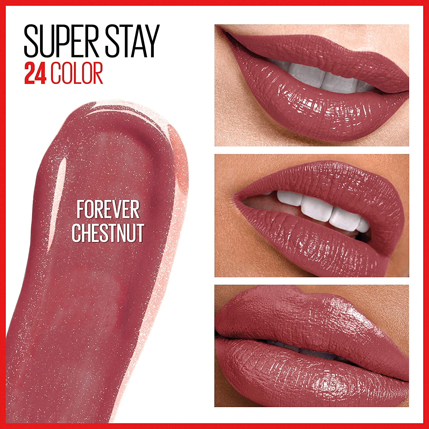 Maybelline New York Superstay 24 2-Step Longwear Liquid Lipstick - Forever Chestnut 115 image number 6
