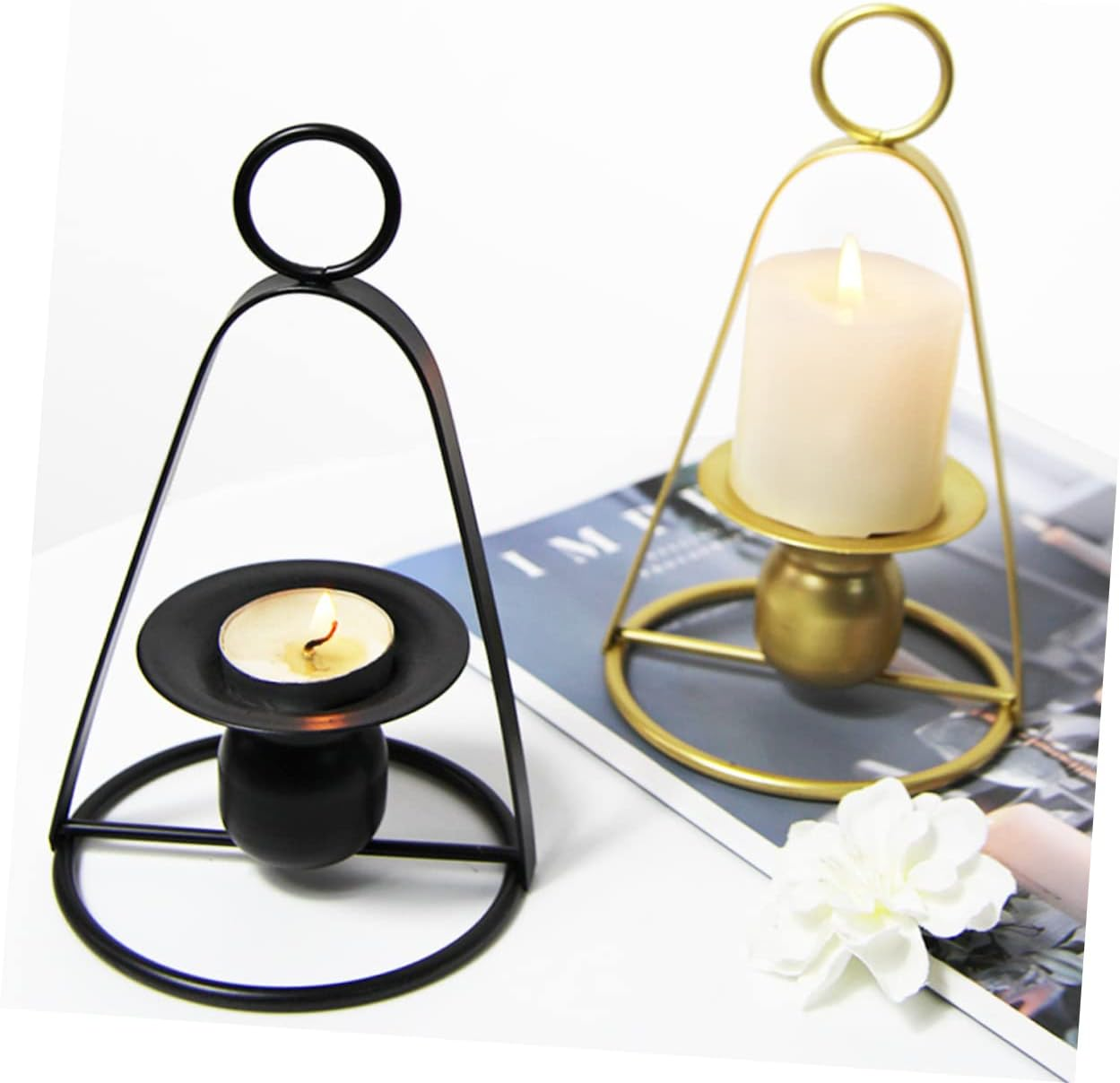 CORHAD Decorative Candleholder Modern Style Candle Base for Weddings Anniversaries and Romantic Dinners Elegant Candlestick Accessory for Home Decor and Special Events image number 3