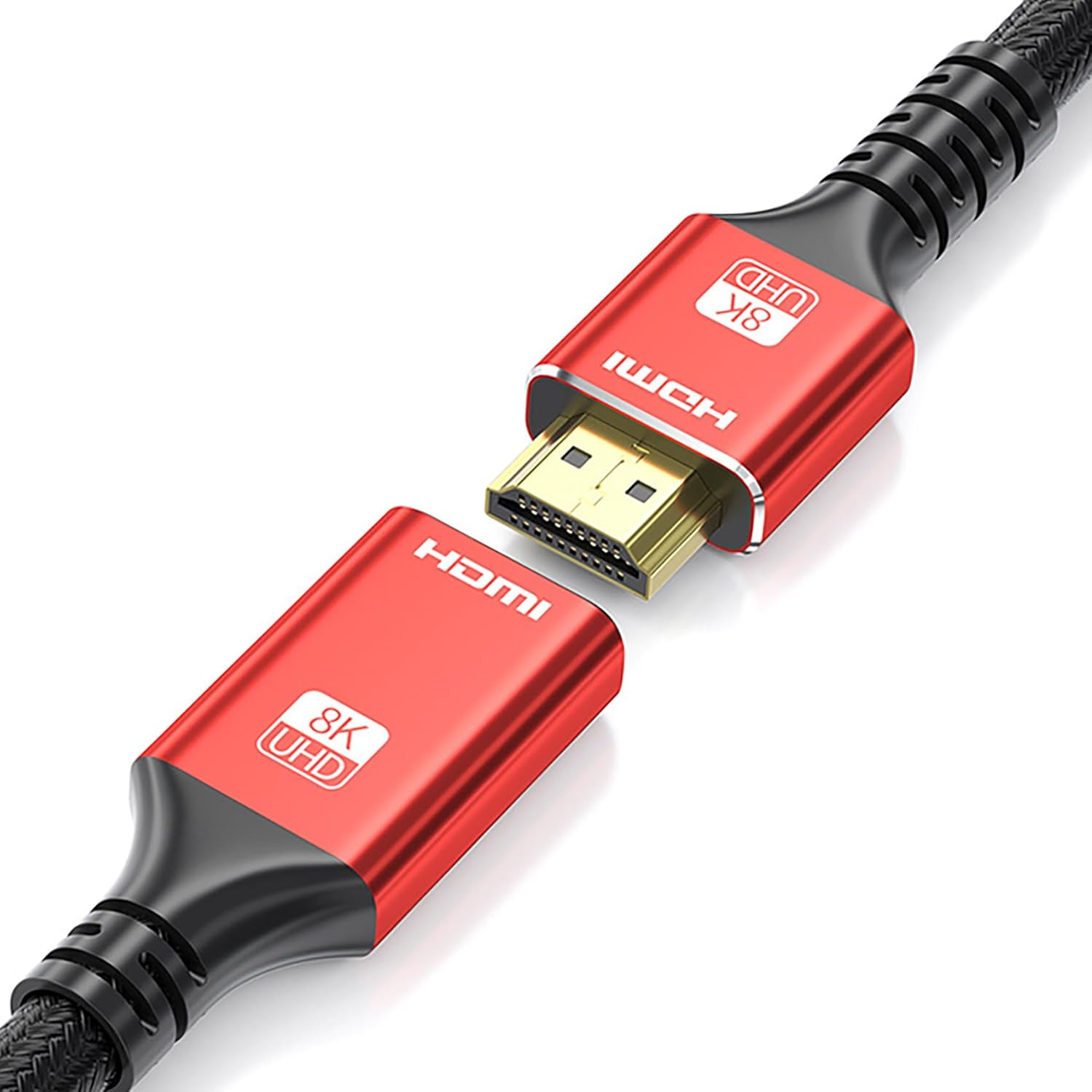 Tunghey 8K HDMI Male to Female Cable, HDMI Extension Extender Adapter for TV, 4K120Hz 8K60Hz 2.1 Ultra High Speed 48Gbps, Compatible with Ro-Ku/Fir-E TV Stick, PS5, UHD TV PC, Blu-Ray (0.5M) image number 6