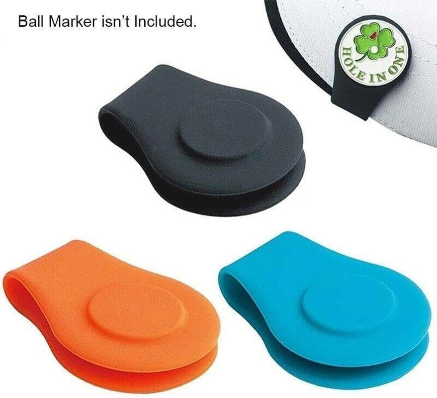 Innovative Silicone Golf Hat Clip with Strong Magnetic Ball Marker Holder, DIY Friendly, Soft & Durable, Rust-Free, Versatile Attachment for Hat, Collar, or Sleeve, Perfect Golf Accessory