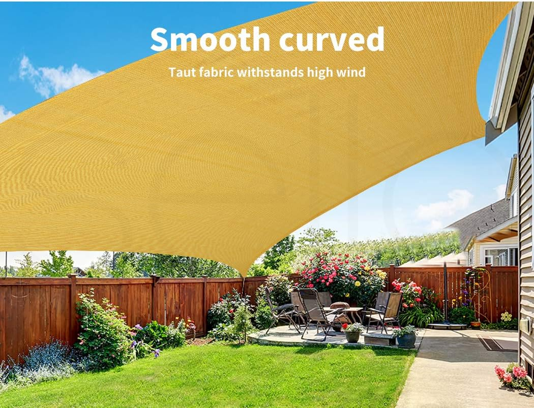 Mountview Sun Shade Sail Cloth Canopy Outdoor Awning Cover Rectangle Sand 5Mx3M image number 1