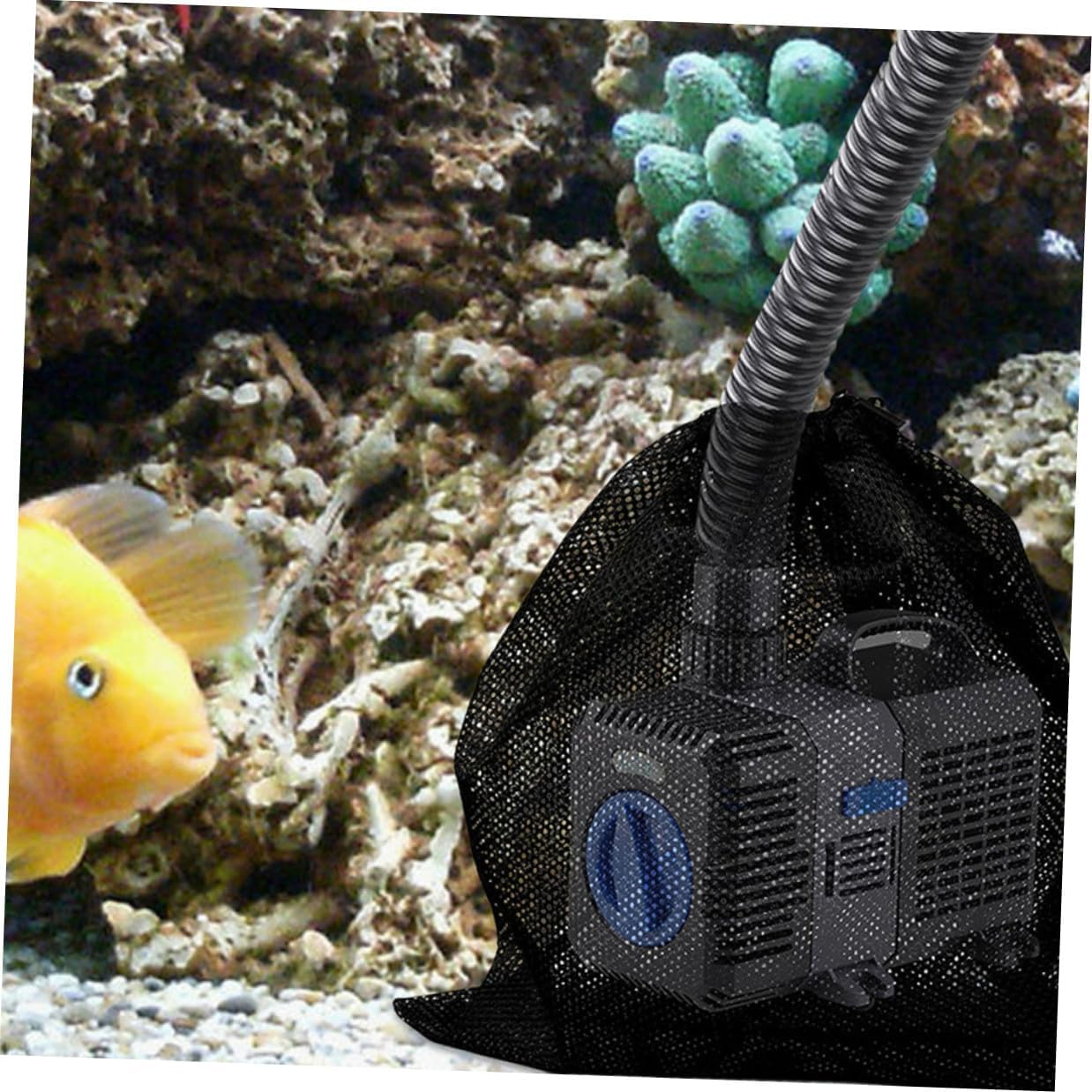 4Pcs Pump Filter Bags with Drawstring Mesh Protection for Swimming Pool and Fish Tank Pumps Debris Barrier Mesh image number 2