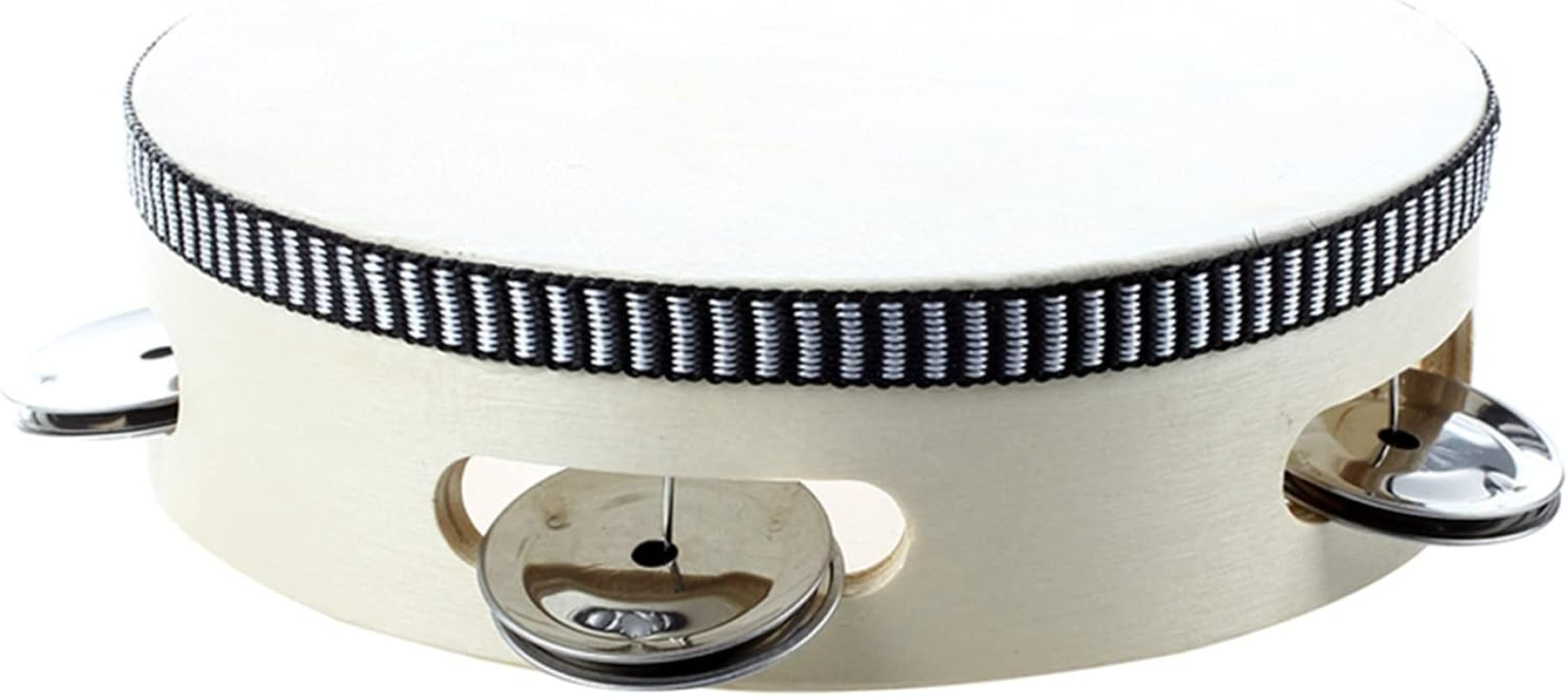 SUNCHSEN 10 Pcs 6 Inch Musical Tambourine Tamborine Drum round Percussion KTV Party image number 3