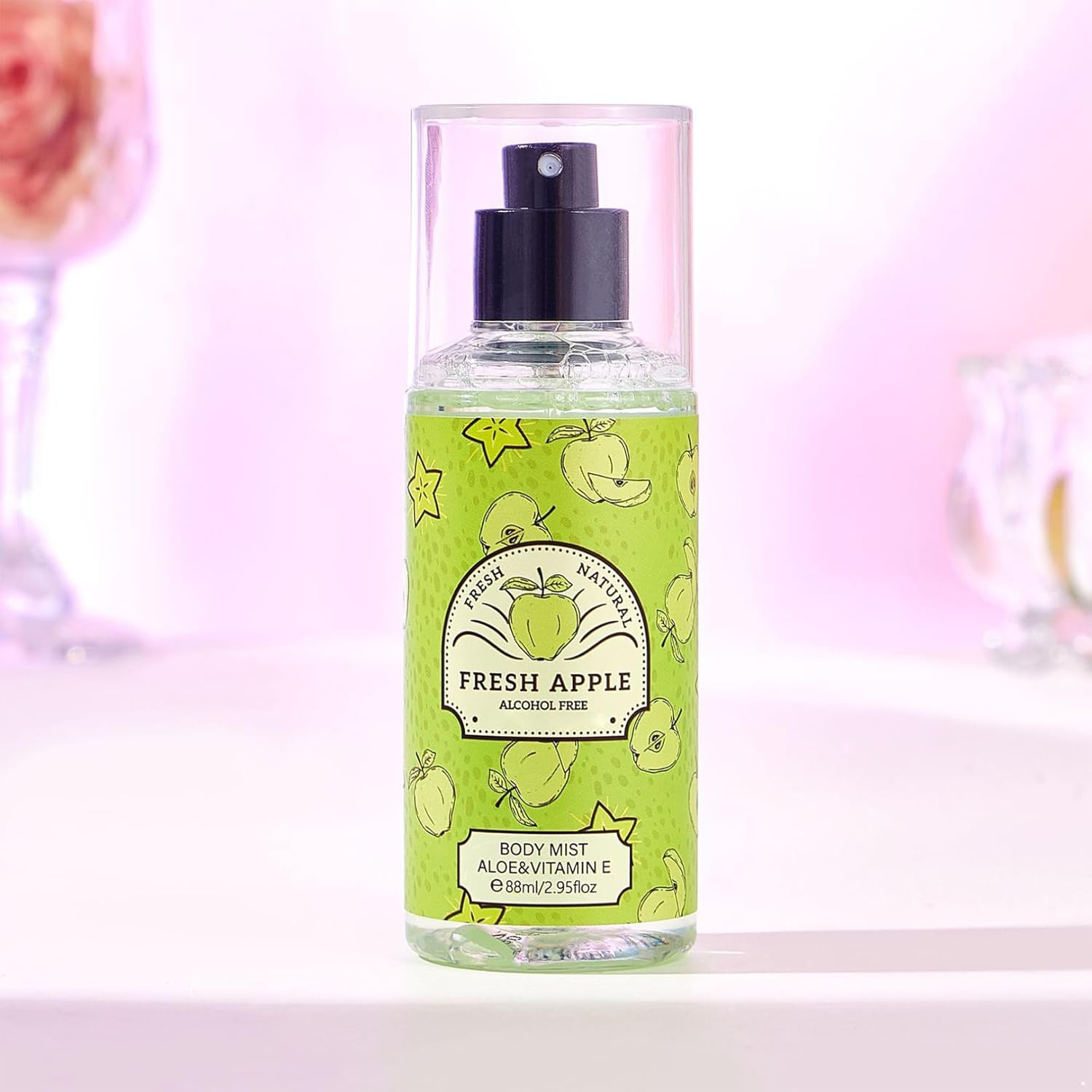 FEESHOW Fruity Body Mist 88Ml Grape Hami Melon Alcohol Free Perfume Spray for Women Men Light Long Lasting Daily Fragrance Fresh Apple One Size - Juicy Peach image number 1