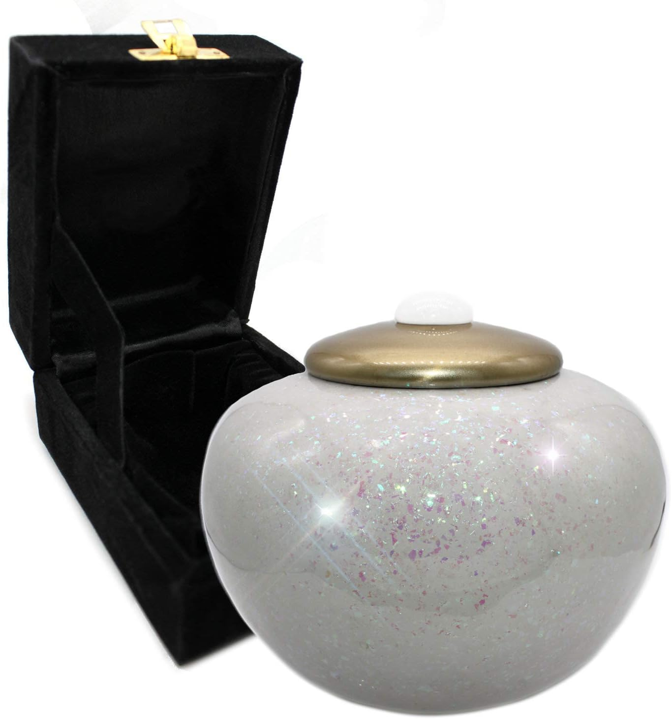 Sparkling Prismatic Cremation Urn for Ashes Adult Male - Beautifully Handcrafted Decorative Urns & Personalized Cremation Urn for Ashes for Women