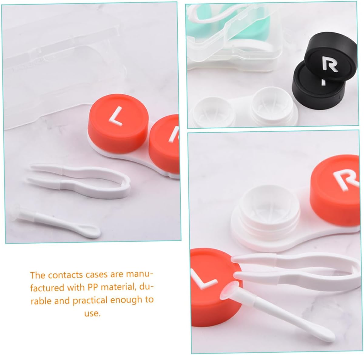 MOLUCKFU 8Pcs Cases Portable Lens Storage Box Lenses Cleaner Professional Eye Box for Travel