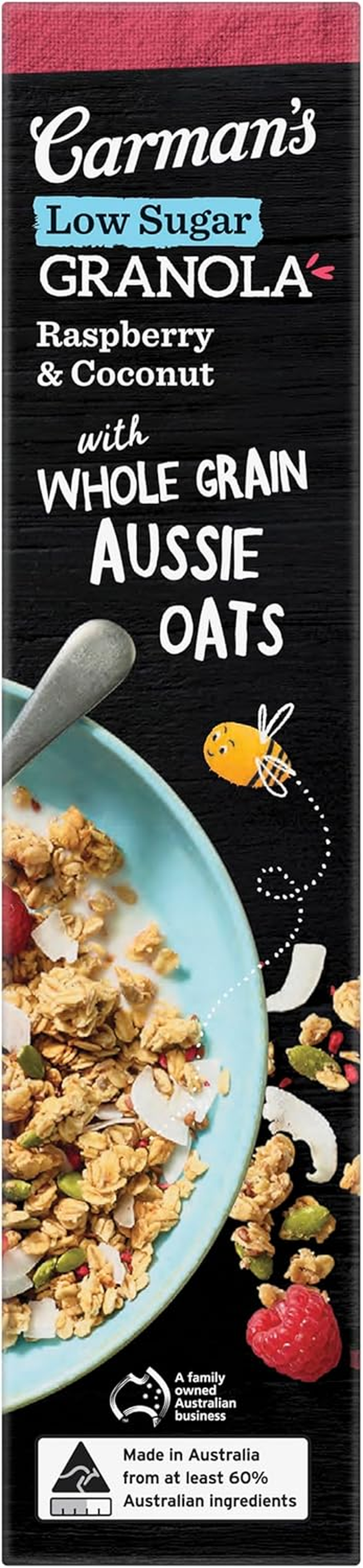 Carman'S Low Sugar Raspberry and Coconut Granola 450 G image number 2