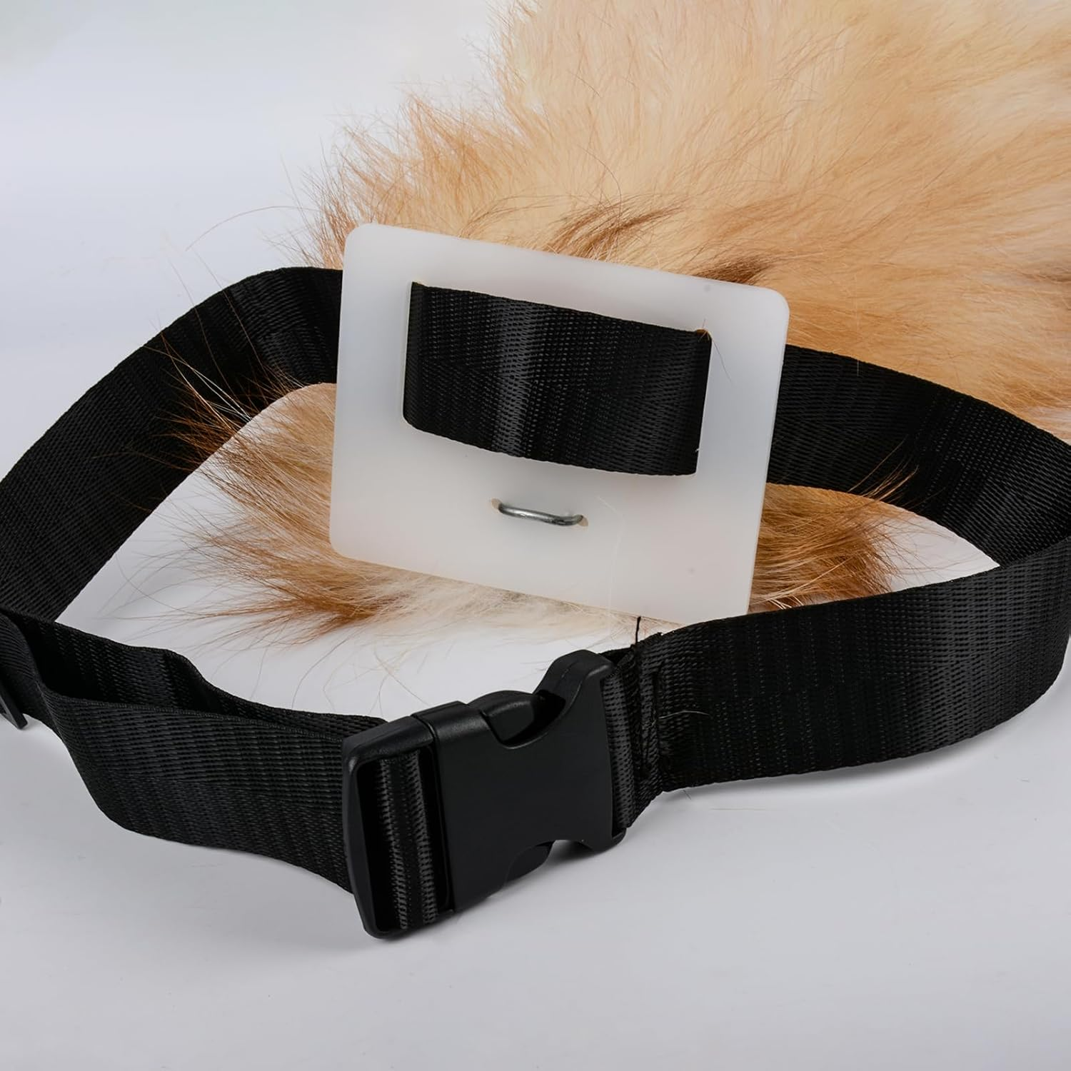 Adjustable Strap Furry Fox Tail Therian Tail Cosplay Fox'S Tail Suitable for Party Role Playing Costumes and Props (Crystal Fox) image number 4