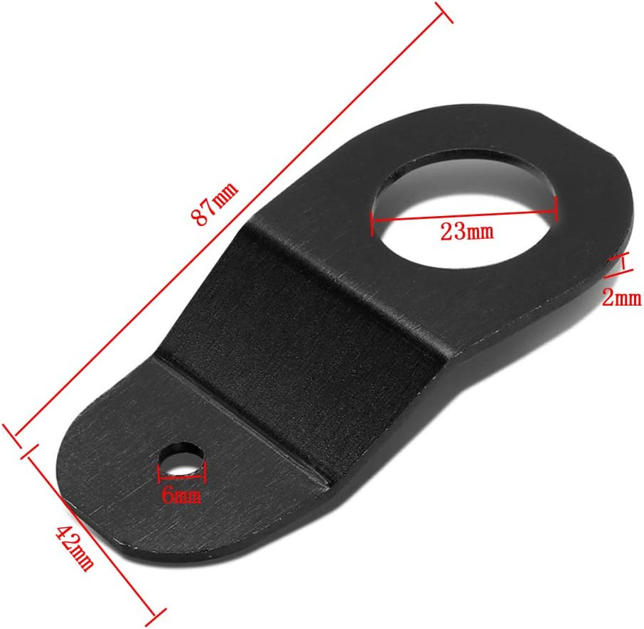 2 Pack Black Aluminum Radiator Stay Mount Bracket with Washer Kit for H-Onda 96-00 Civic EK 94-01 Acura Integra DC 00-09 S2000 AP image number 5