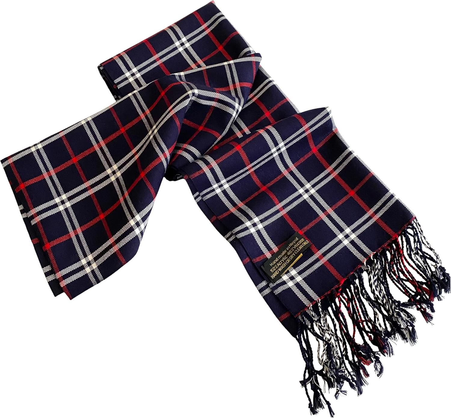 CJ Apparel Men'S Nepalese Tartan Design Fashion Scarf Seconds Scarves Fall/Winter Face Cover NEW image number 2