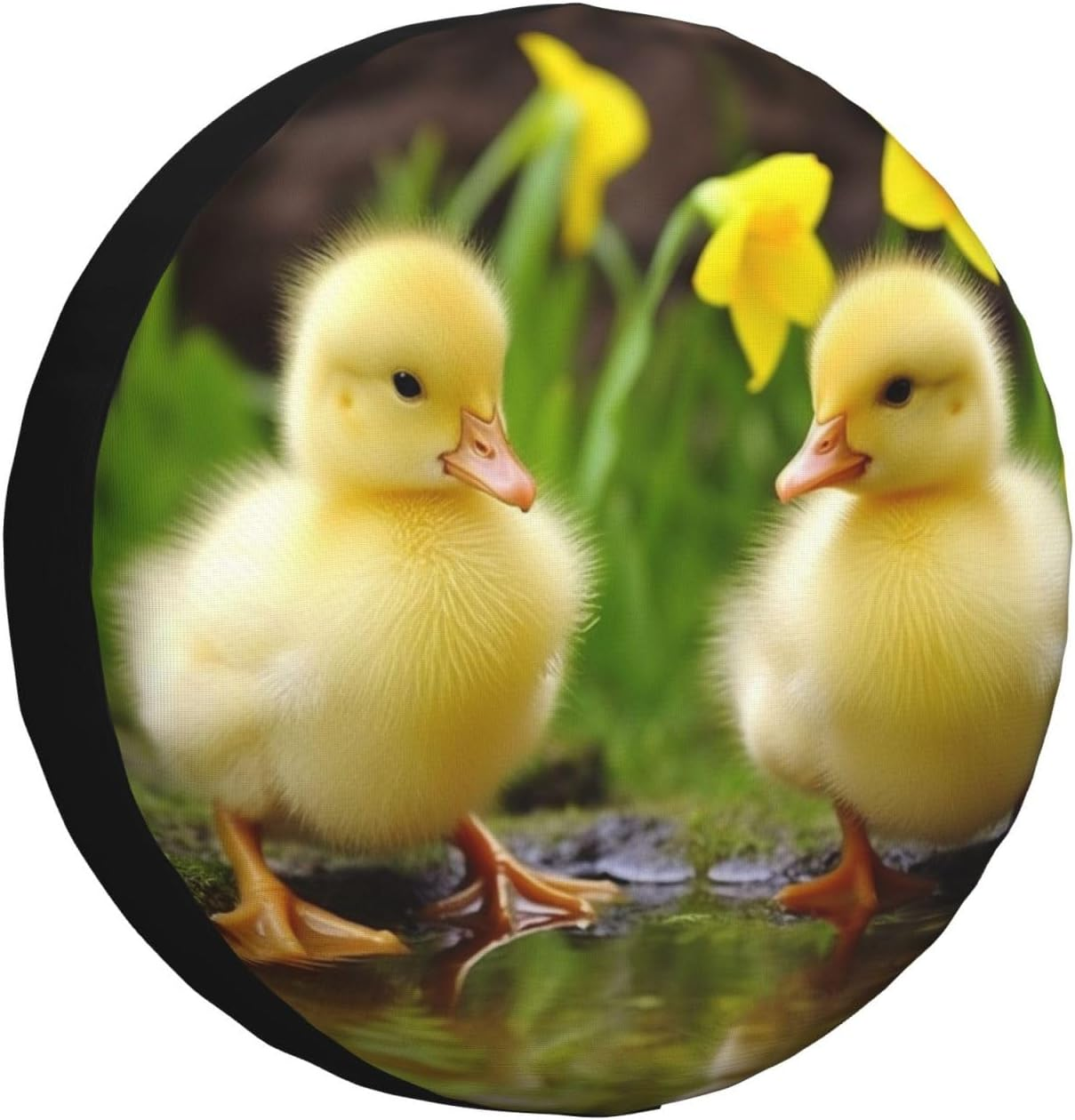 Cute Ducks Spare Tire Cover Weatherproof Universal Wheel Protectors Dustproof Spare Wheel Covers Travel Trailer Camper Tire Covers Car Accessories 17 Inch image number 2