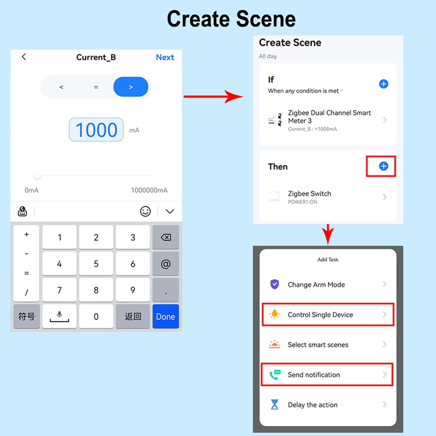 Intelligent Energy Meter Solar PV System Power Production Consumption Bidirectional Monitoring Monitor Mobilephone APP Control with CT image number 5