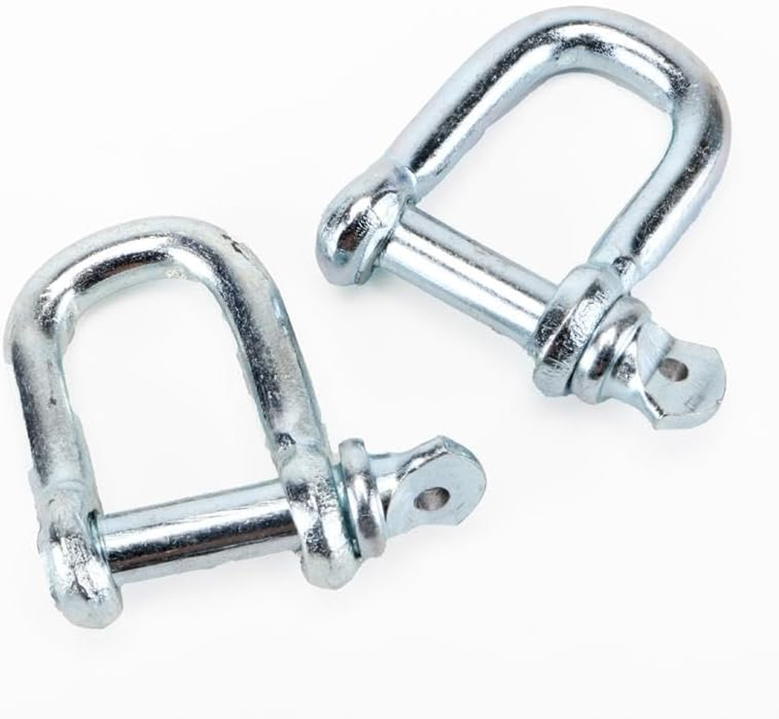 Leona Co D Shackle General Use 8Mm 2PCS D Shape Shackles for Chains Wirerope Lifting Outdoor Camping Survival Rope Bracelets image number 2