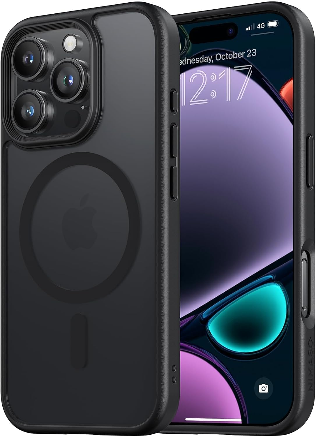 NIMASO for Iphone 16 Pro Max Case,Compatible with Magsafe,Shockproof Military-Grade Protection Cover, Slim Anti-Scratch Magnetic Phone Case for Iphone 16 Pro Max (6.9 Inch) image number 4