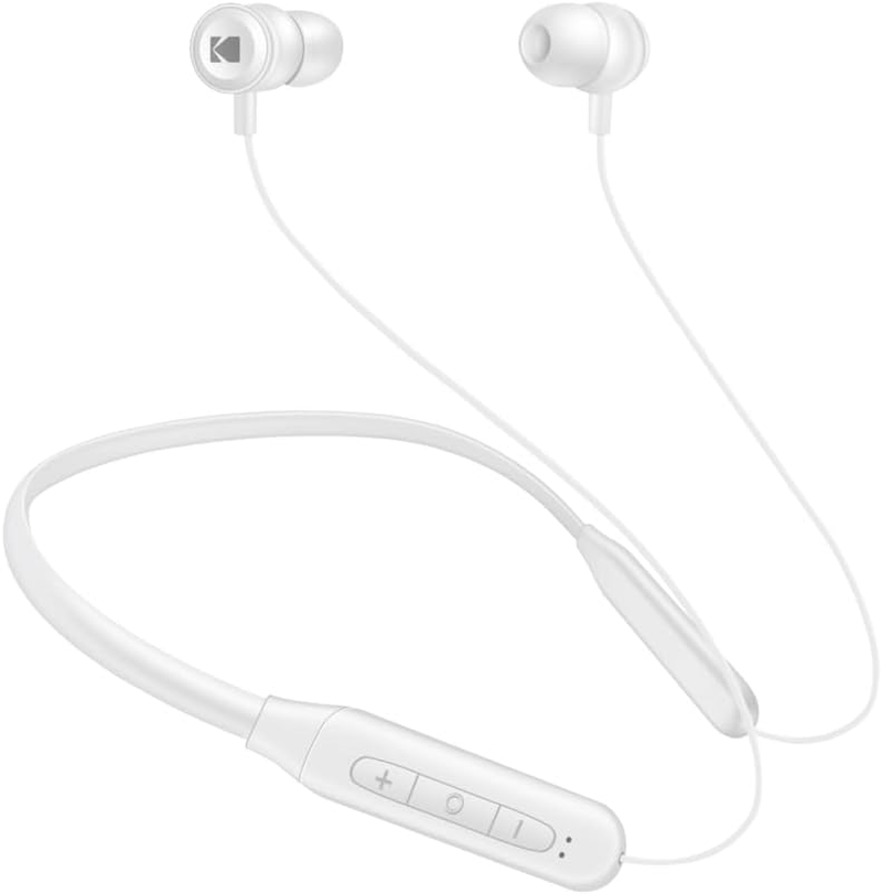KODAK Ultra 100+ Sports Headphones - Freedom of Movement with Exceptional Sound - White