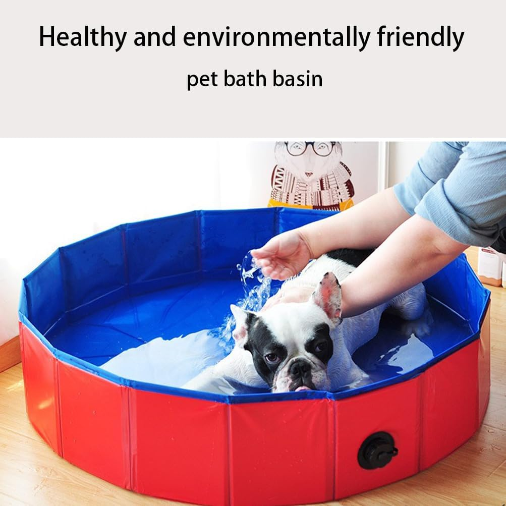 Foldable Dog Pet Bath Pool, Collapsible Dog Pets Pools, Doggie Wading Pool, Pet Swimming Pool, Foldable Dogs Pools, Professional Tub Collapsible Grooming Bathtub for Pets (2Pcs) image number 3