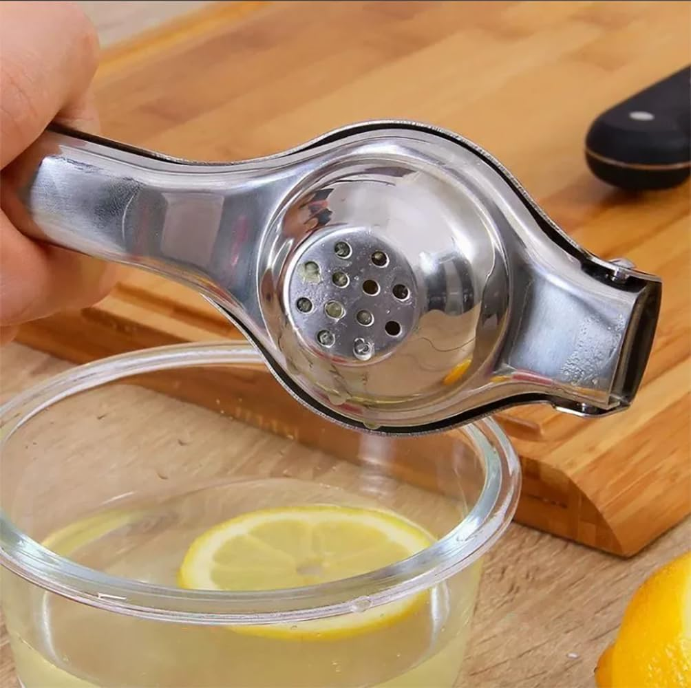 Lemon Squeezer, Stainless Steel Citrus Juicer,Citrus Lime Lemon and Fruit Juicer,Metal Lemon Hand Press,Hand Held Squeezer image number 3