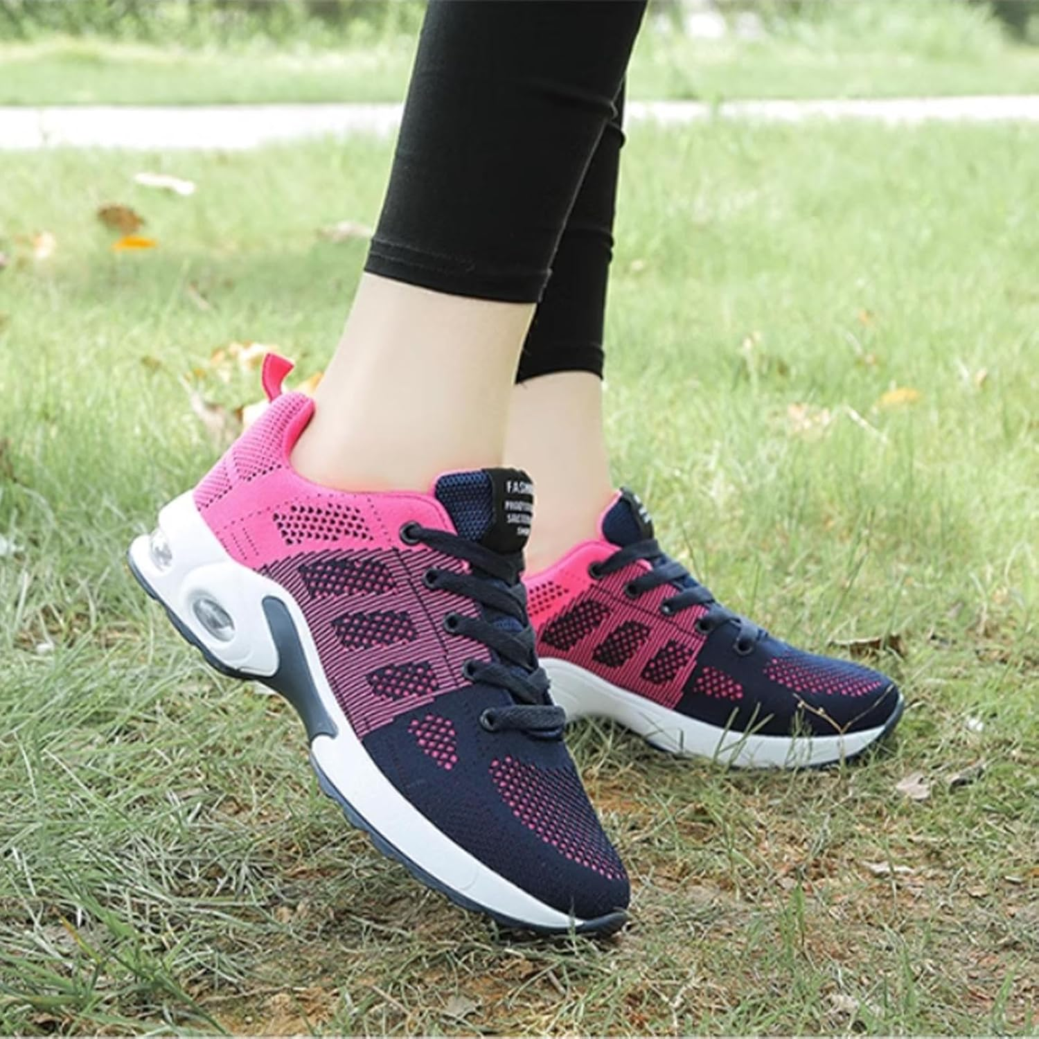 POCHY Women'S Orthopedic Sneakers - Breathable Women Orthopedic Tennis Shoes | Women Casual Orthopedic Walking, Tennis, Running Shoes For, Shopping, Traveling, Sports Hot Pink image number 2