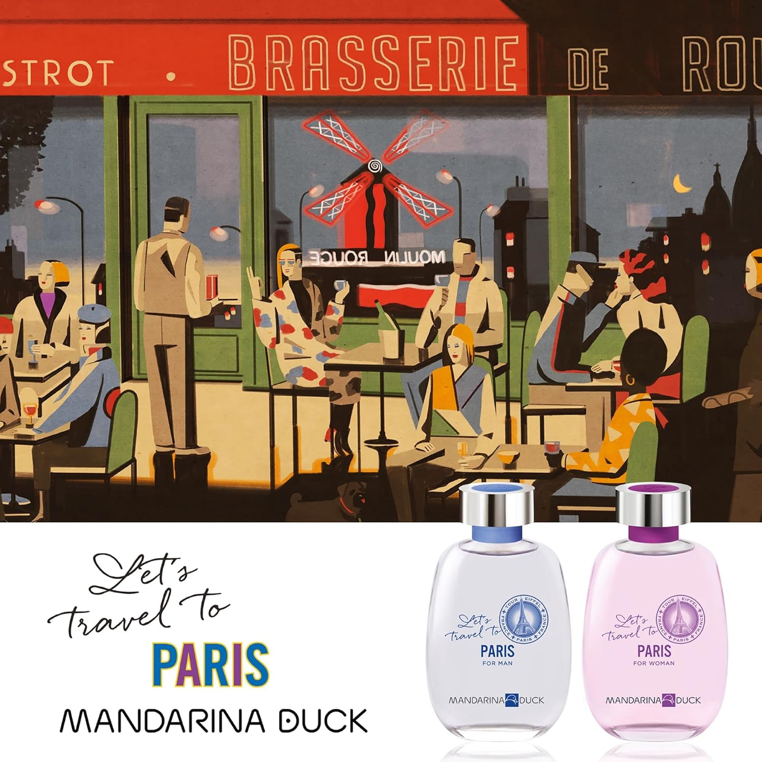 Mandarina Duck Let'S Travel to Paris Eau De Toilette Spray 100Ml