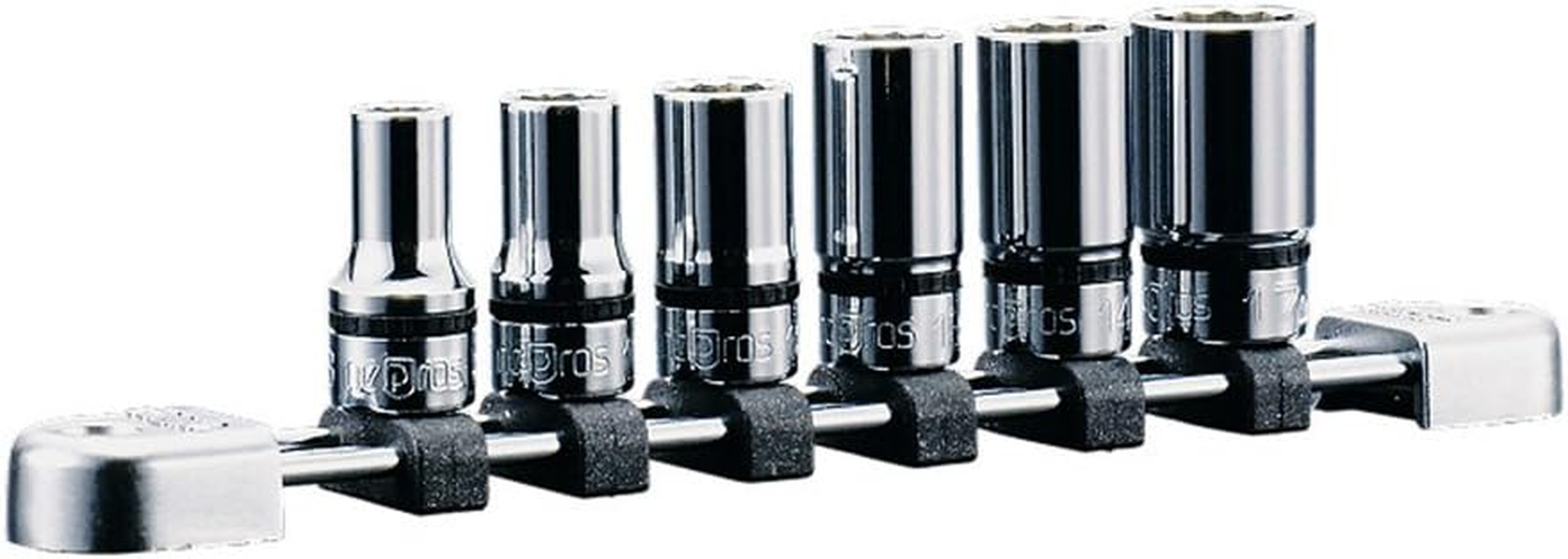Kyoto Machine Tools (KTC) Neplos 3/8 Inch (9.5 Mm) Universal Socket Set, Set of 5 NTB305JUA