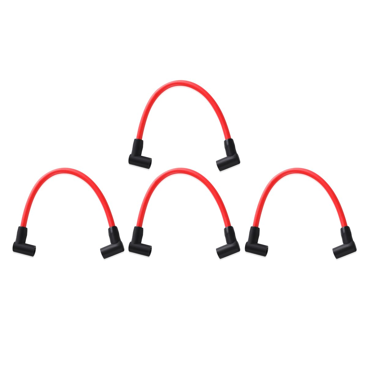 10Mm Lead Wire Spark Plug 582365 9.5"Spark Plug Wire Set Compatible with Johnson Evinrude 80-140 Hp V4 Outboards(4Pcs Spark Plug Wires) image number 3