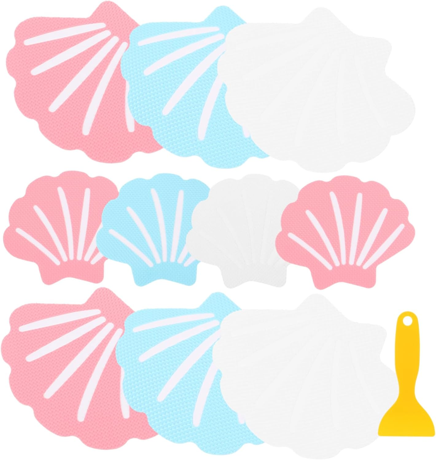 COLLBATH Shower Stickers Non Slip Bathtub Bathroom Floor Decals Peva Shower Grip Stickers image number 1