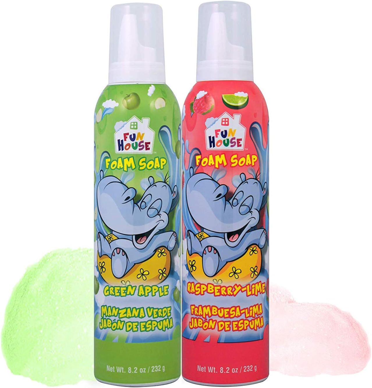 Moneysworth & Best Fun House Kids Foam Soap Green Apple & Raspberry-Lime, 2 Pack 14423 image number 1