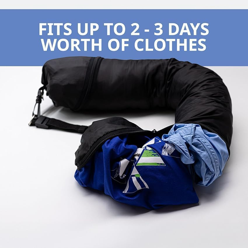 LABUBU Travel Neck Pillow That You Stuff with Clothes - Avoid Excess Luggage Fees. Doubles as a Carry-On and Extra Luggage. Fits up to 3 Days of Travel Essentials image number 6