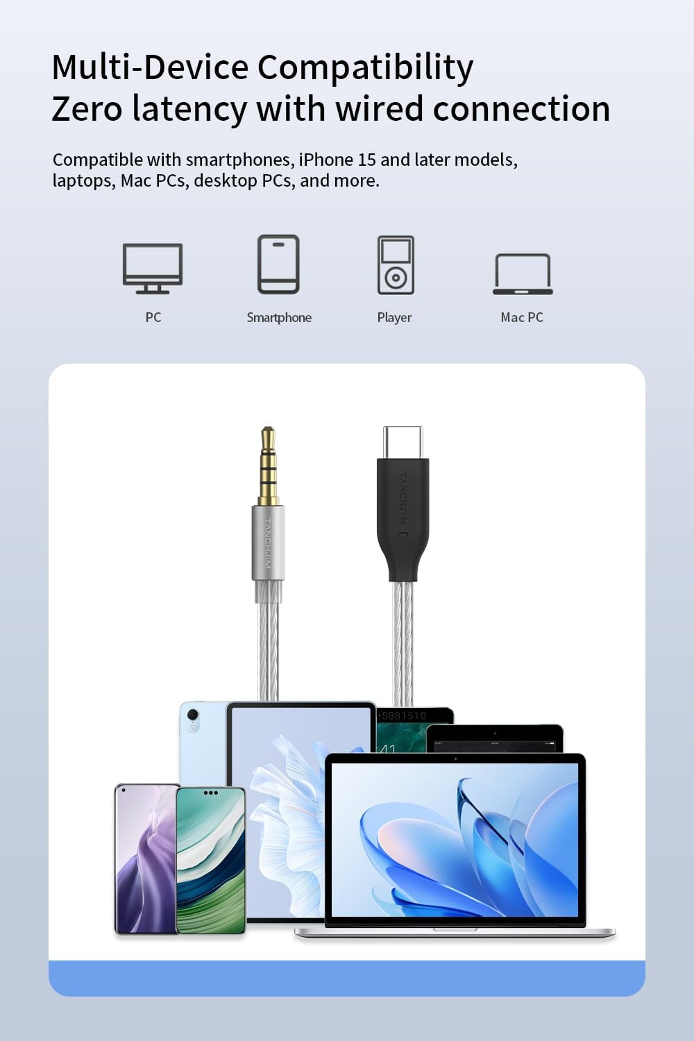 TANCHJIM Zero Ultimate In-Ear High Sound Quality Wired Hifi round Hole Universal Earphone Wired Earphones Headphones Gaming IEM Earburds (DSP) image number 4