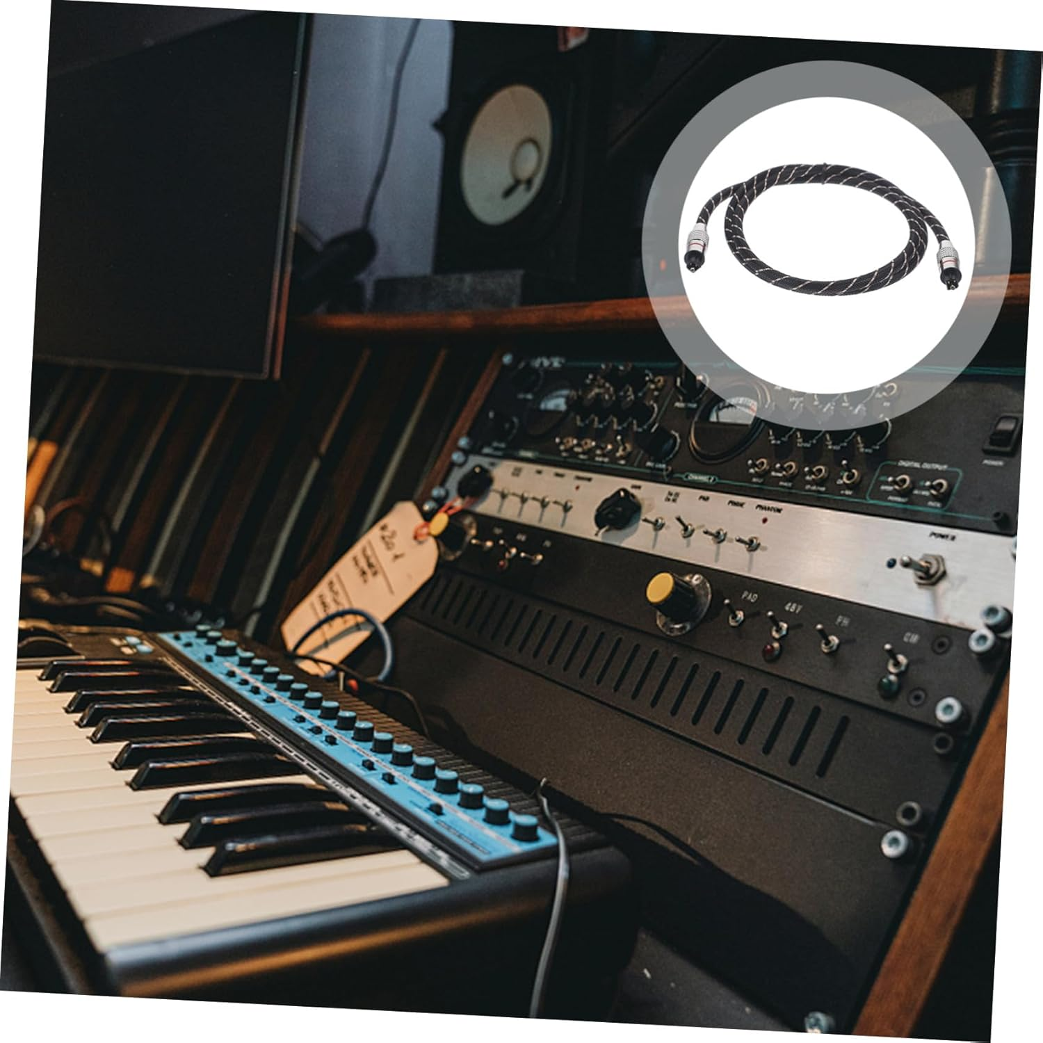 SHINEOFI Optical Fiber Audio Cable Digital Audio Cable for Home Theater System Extension Cord for Spdif Output Made of Material image number 3