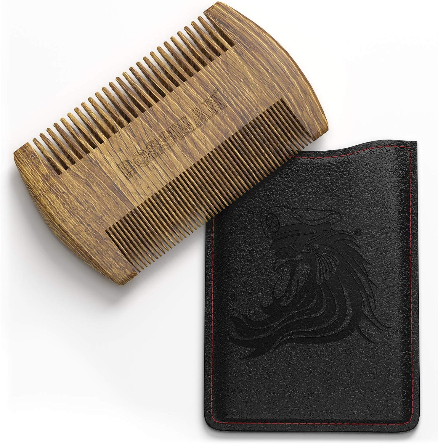 Bossman Pocket Sandalwood Beard Comb