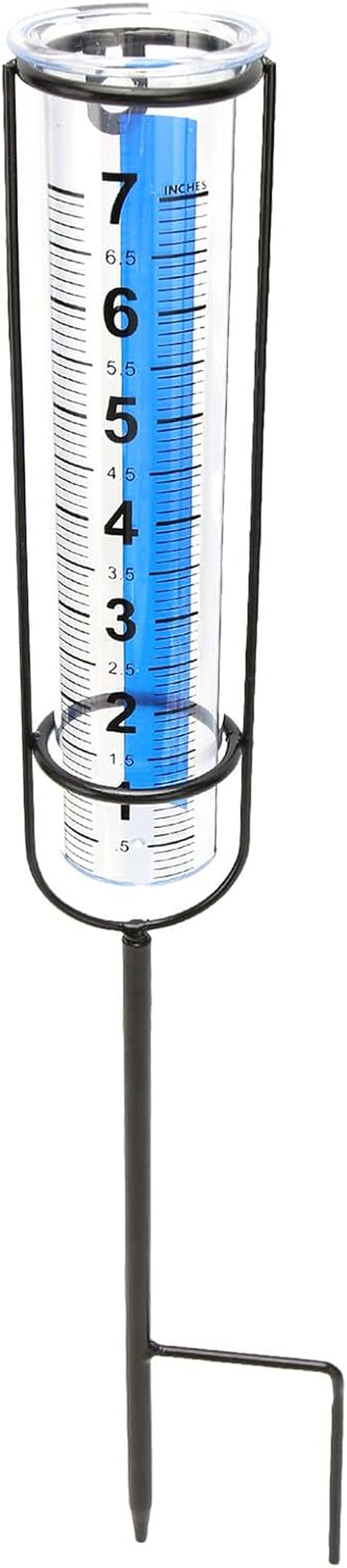 Omabeta Rain Measuring Tool, Rain Easy to Install 7 Inch Capacity Clear Scales for Garden image number 1