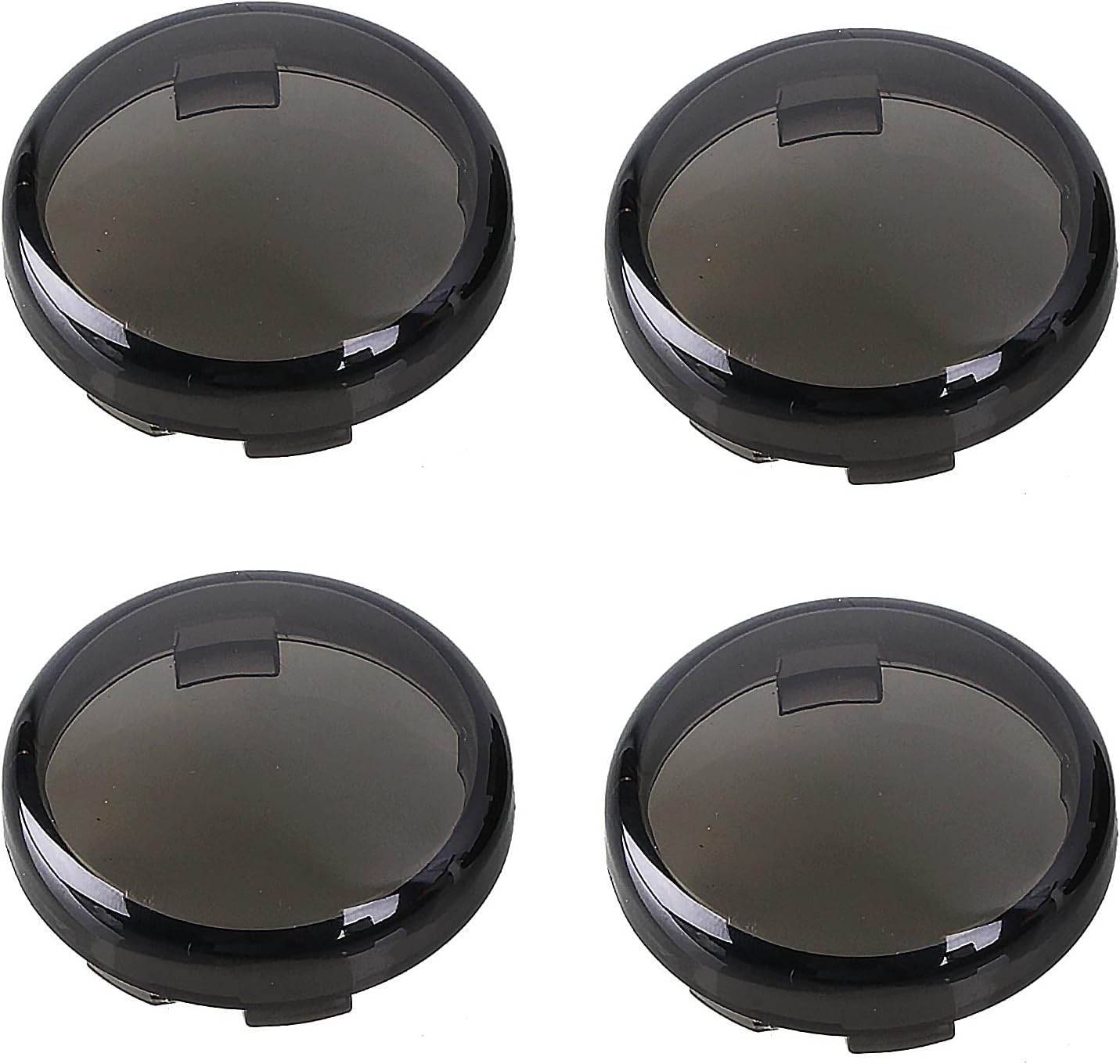 Smoke Turn Signal Lens Cover Compatible with Harley-Davidson Sportster Street Glide Road King Softail,4 PCS image number 6