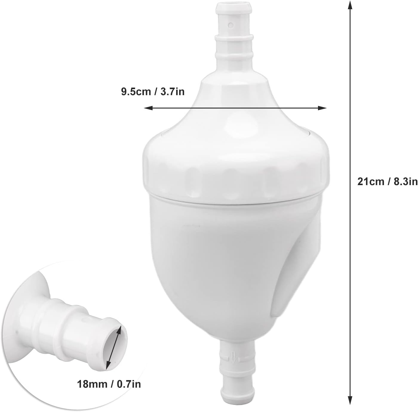 Backup Valve, G52 Pool Cleaner Backup Valve with 0.7 Inch outside Diameter Leakproof Plastic Pool Cleaner Parts Replacement for Polaris 180 280 380 480 3900 image number 4