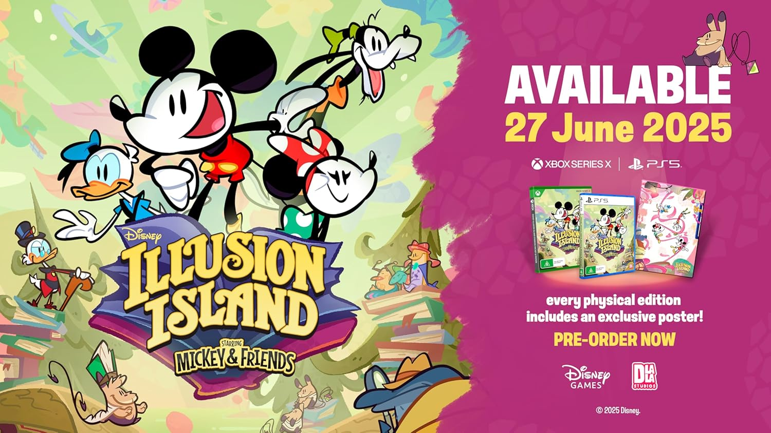 Disney Illusion Island Starring Mickey & Friends - Playstation 5 image number 1