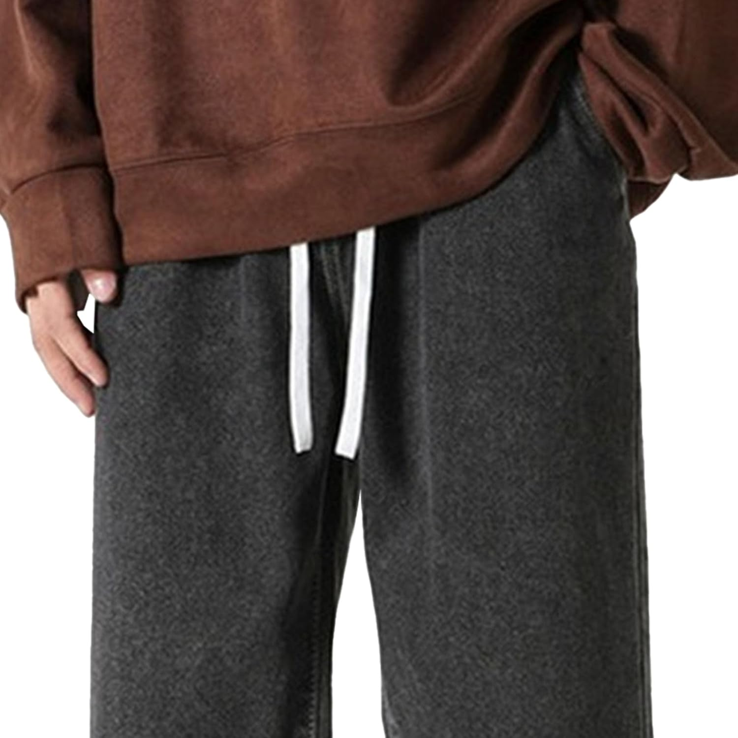 Men'S Straight Jeans Baggy Hip Hop Skater Jeans Denim Jeans Casual Vintage Thicken Trouser, Black 2, M