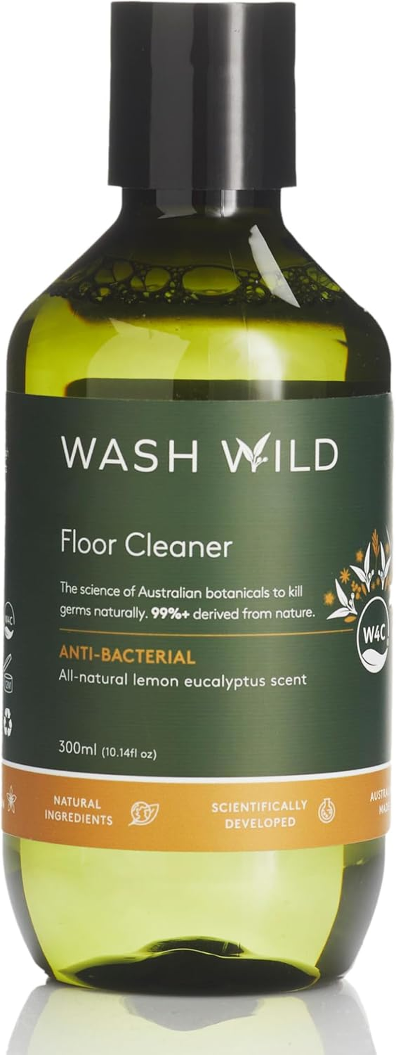 Wash Wild Floor Wash 300Ml, Natural Lemon Eucalyptus Scent, Concentrated & Non-Toxic, Safe on All Surfaces image number 3